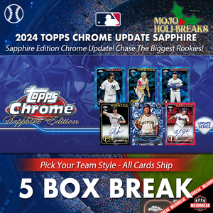 2024 Topps Chrome Update Series Sapphire Baseball 5 Box Pick Your Team #6