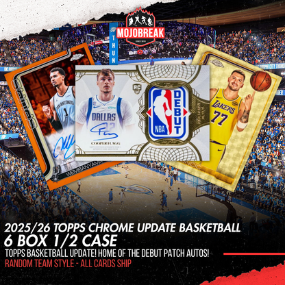 2025/26 Topps Chrome Update Series Basketball Hobby 6 Box Random Team #2