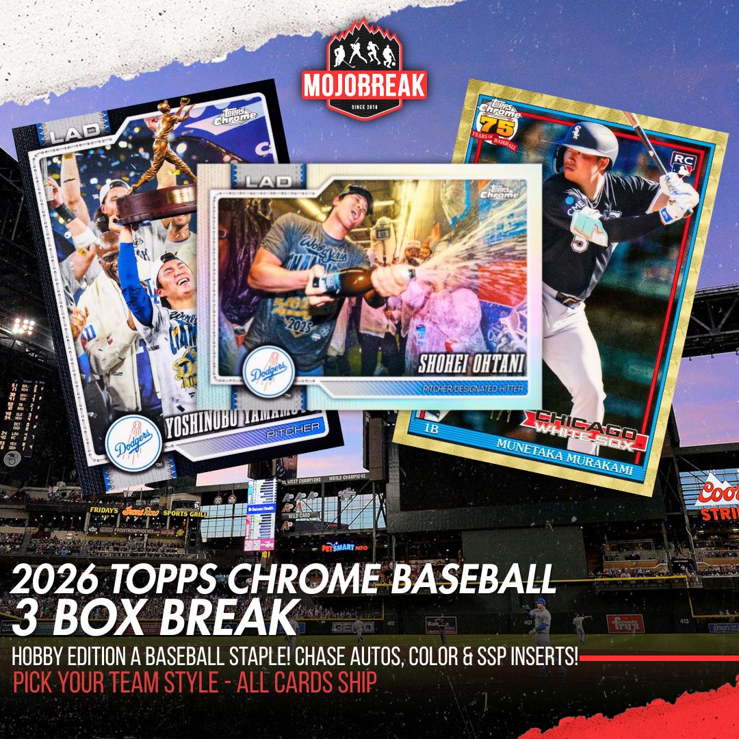 2026 Topps Chrome Baseball Hobby 3 Box Pick Your Team #2
