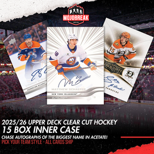 2025/26 Upper Deck Clear Cut Hockey Hobby 15 Box Inner Case Pick Your Team #1