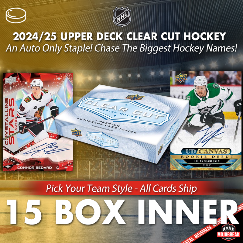 2024/25 Upper Deck Clear Cut Hobby Hockey 15 Box Case Pick Your Team #12