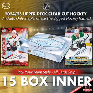 2024/25 Upper Deck Clear Cut Hobby Hockey 15 Box Case Pick Your Team #2