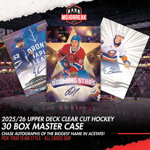 2025/26 Upper Deck Clear Cut Hockey Hobby 30 Box Master Case Pick Your Team #1