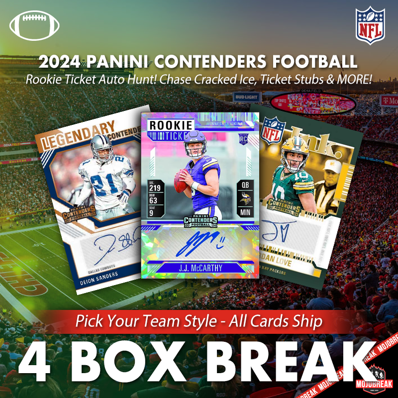2024 Panini Contenders NFL Hobby 4 Box Pick Your Team #13
