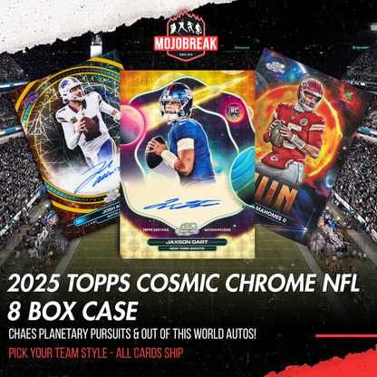2025 Topps Cosmic Chrome Football 8 Box Case Pick Your Team #1