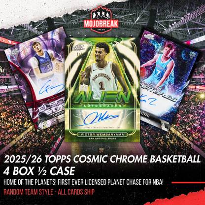 2025/26 Topps Cosmic Chrome Basketball Hobby 4 Box Half Case Random Team #4