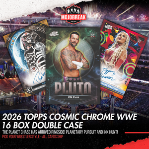 2026 Topps Cosmic Chrome WWE Hobby 16 Box Double Case Pick Your Wrestler #1 (Listing 1 of 2)