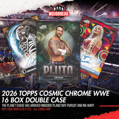 2026 Topps Cosmic Chrome WWE Hobby 16 Box Double Case Pick Your Wrestler #1 (Listing 1 of 2)