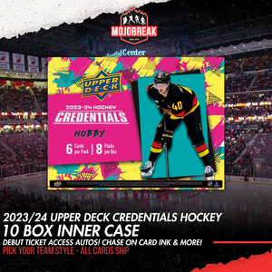 2023-24 Upper Deck Credentials Hockey 10 Box Case Pick Your Team #15