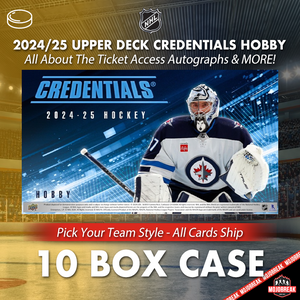 2024/25 Upper Deck Credentials Hockey 10 Box Case Break Pick Your Team #2
