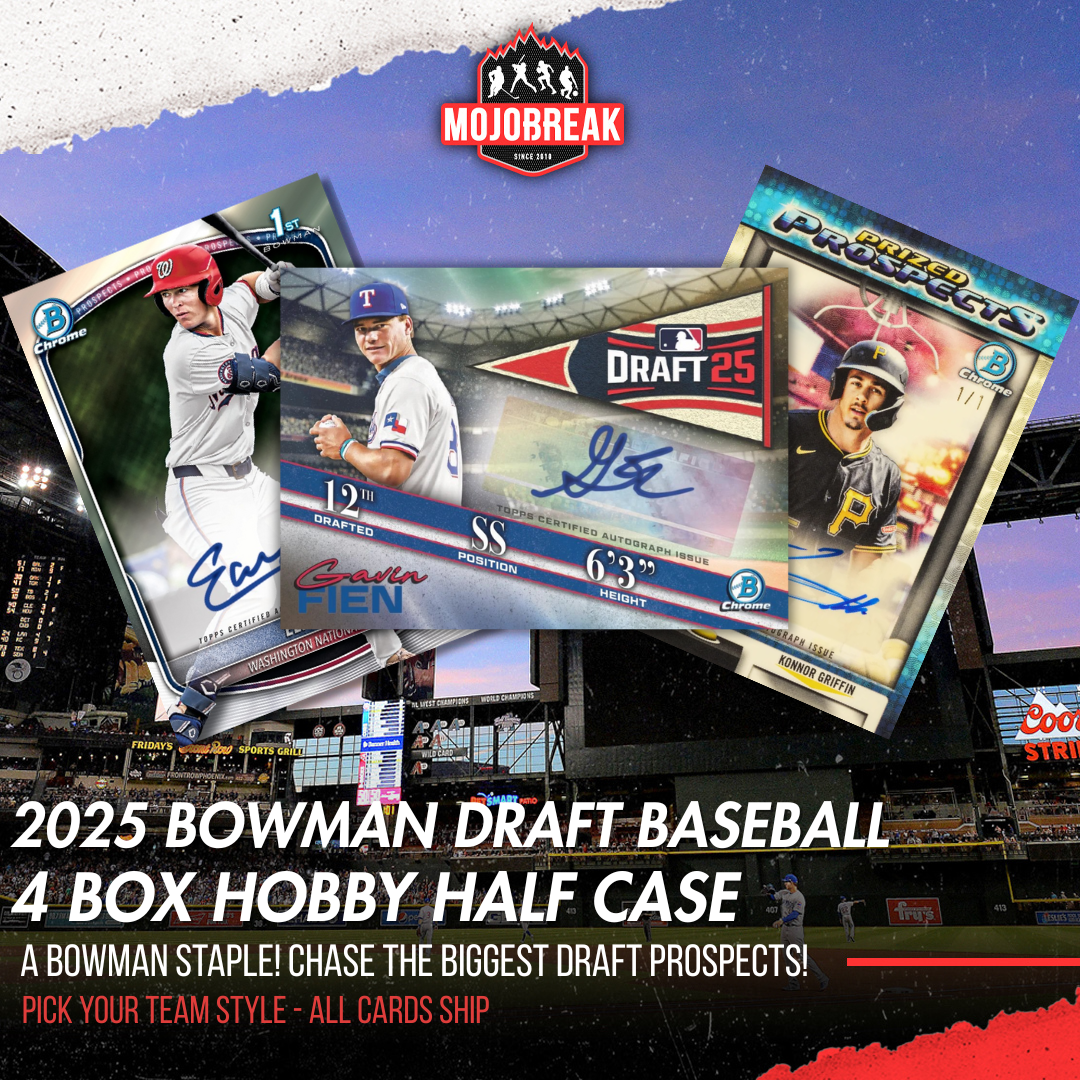 2025 Bowman Draft Baseball Hobby 4 Box Half Case Pick Your Team #1