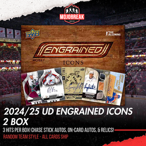 2024/25 Upper Deck Engrained Icons Hockey Hobby 2 Box Random Team #1