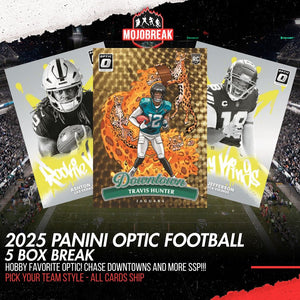 2025 Panini Donruss Optic Football Counter Display 5 Box Pick Your Team #1