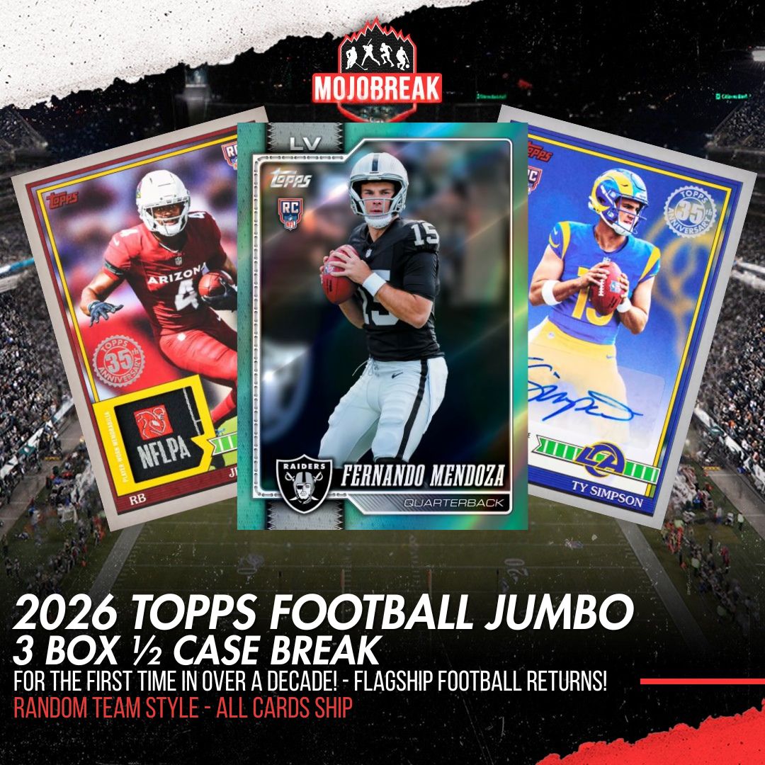 2026 Topps Football Jumbo 3 Box Half Case Break Random Team #2