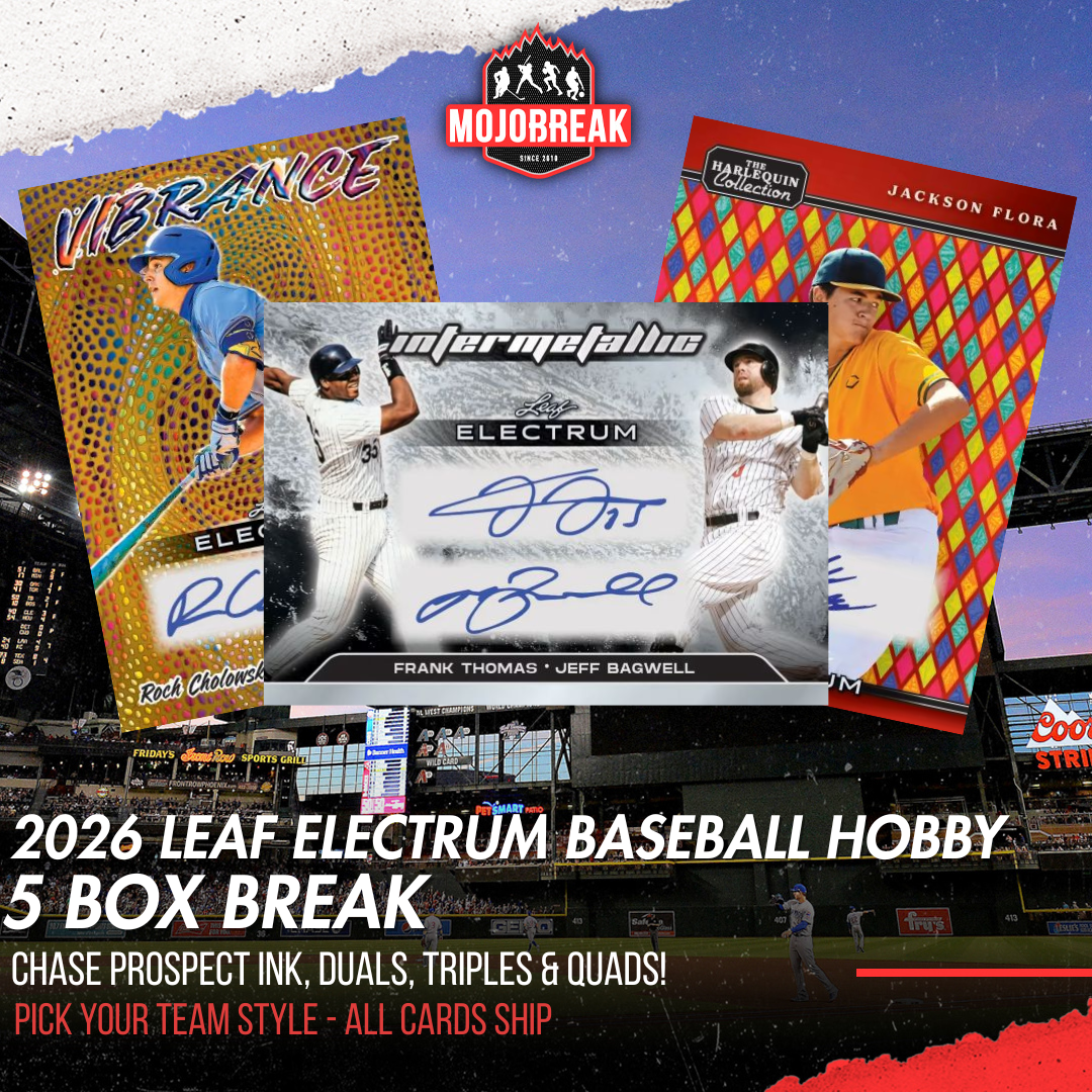 2026 Leaf Electrum Baseball Hobby 5 Box Random Team #2
