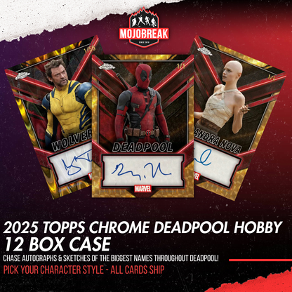 2025 Topps Chrome Marvel Deadpool Hobby 12 Box Case Pick Your Character #1 (Listing 1 of 2)