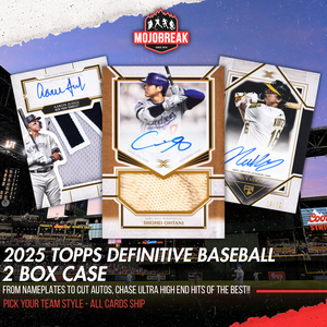 2025 Topps Definitive Baseball Hobby 2 Box Case Pick Your Team #1