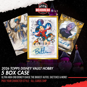 2026 Topps Disney Vault Hobby 5 Box Case Pick Your Character #1