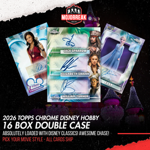 2026 Topps Disney Chrome Hobby 16 Box Double Case Pick Your Movie #1