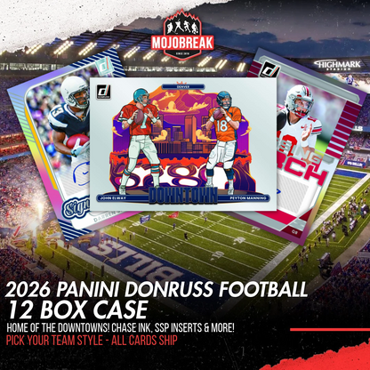 2026 Panini Donruss Football Hobby 12 Box Case Pick Your Team #1