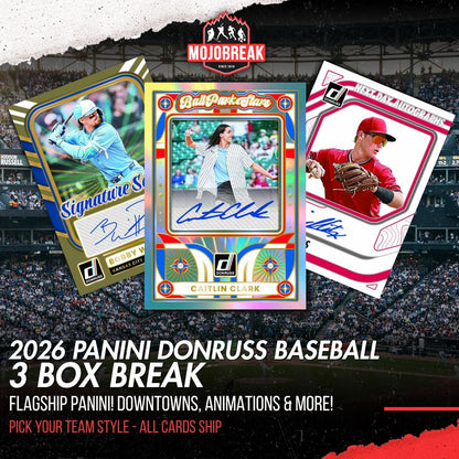 2026 Panini Donruss Baseball Hobby 3 Box Pick Your Team #4