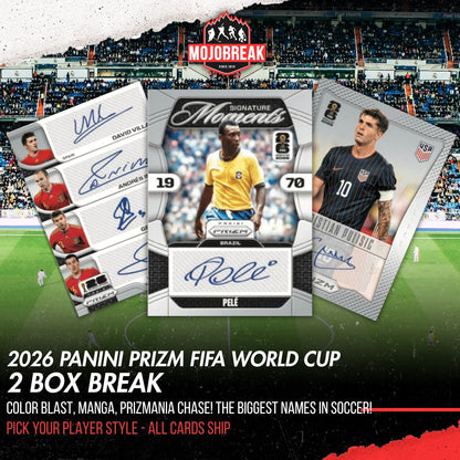 2026 Panini Prizm FIFA World Cup Soccer Hobby 2 Box Pick Your Team #3