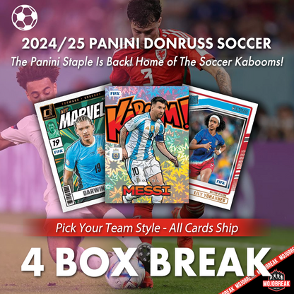 2024-25 Panini Donruss Soccer Hobby 4 Box Pick Your Team #13