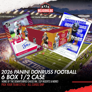2026 Panini Donruss Football Hobby 6 Box Half Case Pick Your Team #1