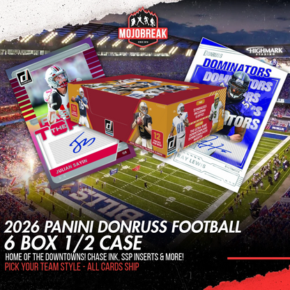2026 Panini Donruss Football Hobby 6 Box Half Case Pick Your Team #1