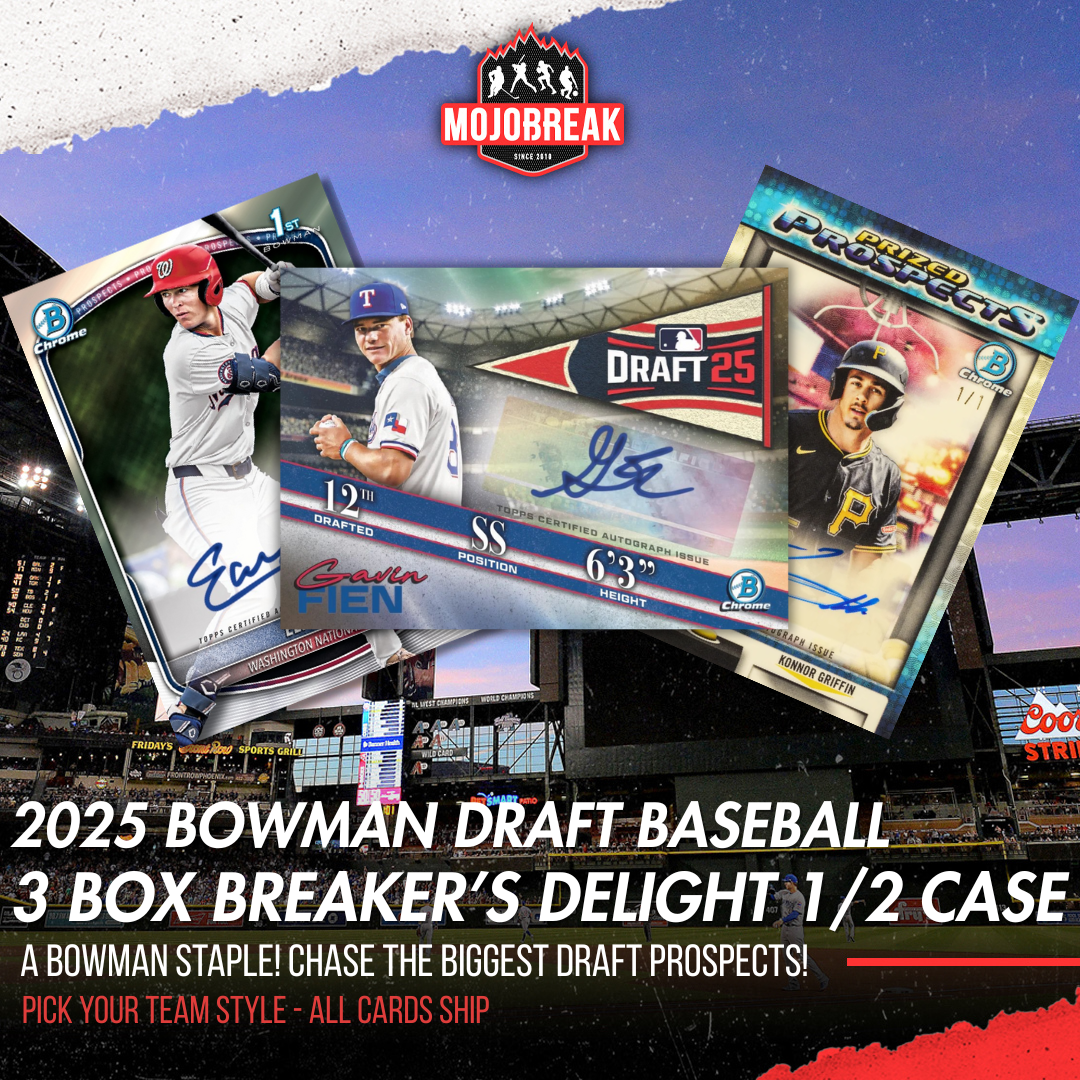 2025 Bowman Draft Baseball Breaker's Delight 3 Box Half Case Pick Your Team #2