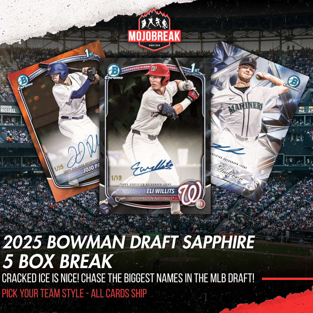 2025 Bowman Draft Sapphire Baseball 5 Box Pick Your Team #4