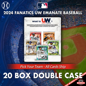 2024 Fanatics UW Emanate Baseball 20 Box Double Case Pick Your Team #1