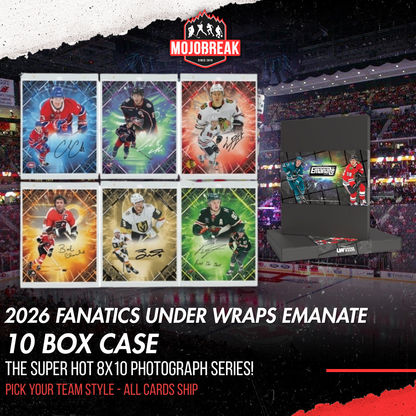 2026 Fanatics UW Emanate Hockey 10 Box Case Pick Your Team #5