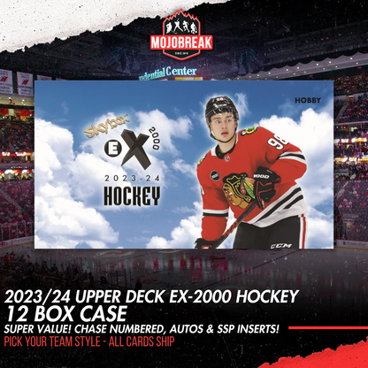 2023-24 Upper Deck Skybox E-X 2000 Hockey 12 Box Case Pick Your Team #1