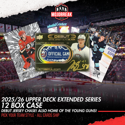 2025/26 Upper Deck Extended Series Hockey Hobby 12 Box Case Pick Your Team #5