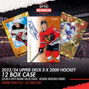 2023-24 Upper Deck Skybox E-X 2000 Hockey 12 Box Case Random Team #3