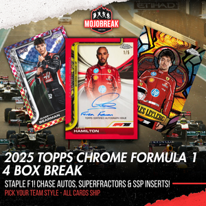 2025 Topps Chrome Formula 1 Racing Hobby 4 Box Pick Your Team #7