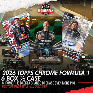 2026 Topps Chrome Formula 1 Racing Hobby 6 Box Half Case Pick Your Driver #1