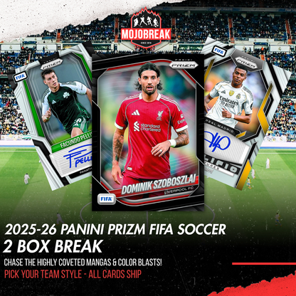 2025/26 Panini Prizm FIFA Soccer Hobby 2 Box Pick Your Team #5