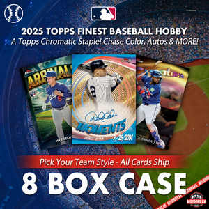 2025 Topps Finest Baseball Hobby 8 Box Case Pick Your Team #2