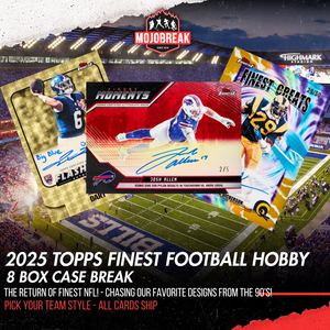 2025 Topps Finest Football Hobby 8 Box Case Break Pick Your Team #1