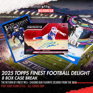 2025 Topps Finest Football Delight 8 Box Case Break Pick Your Team #1