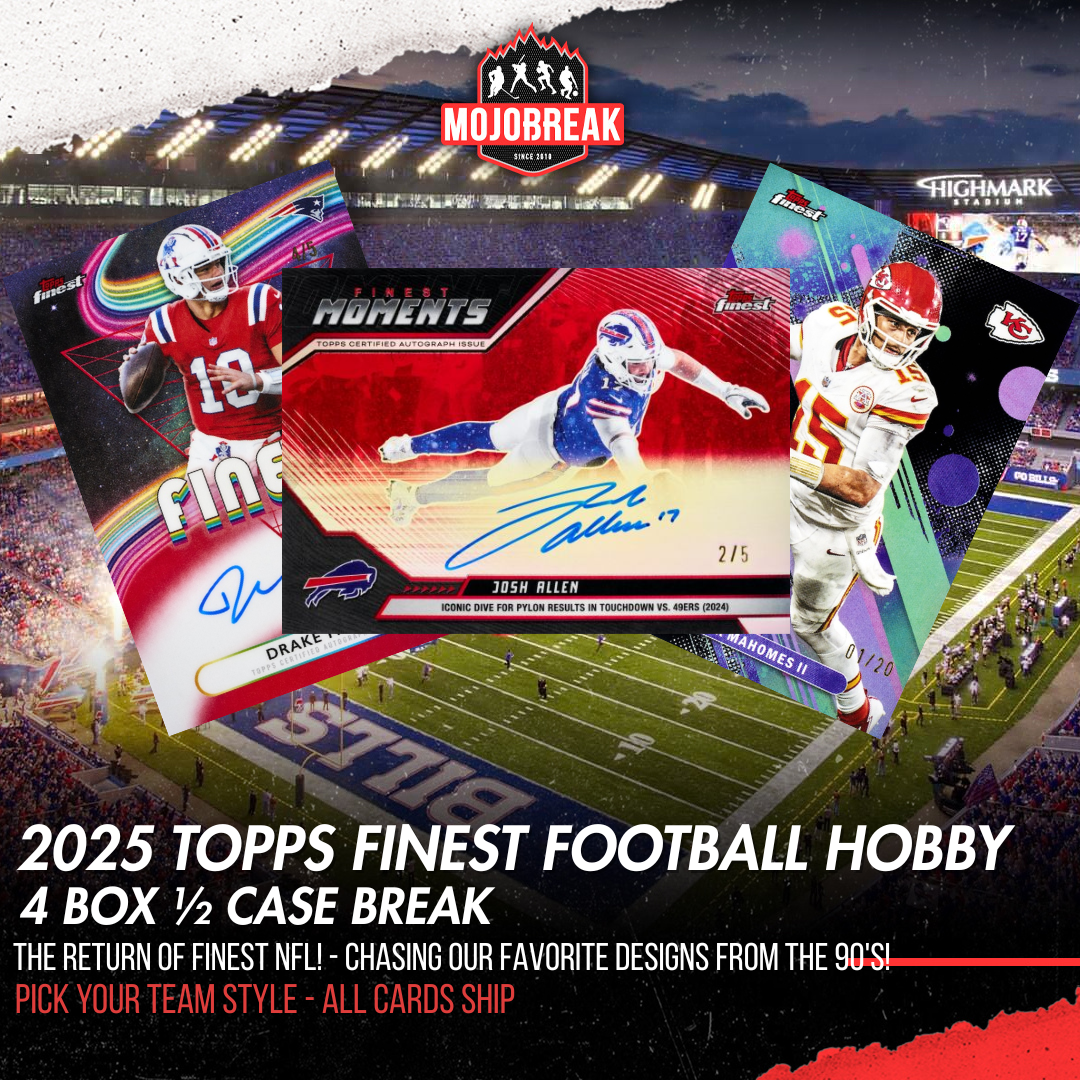 2025 Topps Finest Football Hobby 4 Box Half Case Break Pick Your Team #8