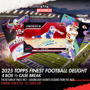 2025 Topps Finest Football Delight 4 Box Half Case Random Team #1