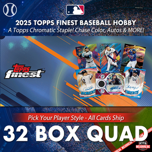 2025 Topps Finest Baseball Hobby 32 Box Quad Case Pick Your Player #2 (Listing 2 of 3)