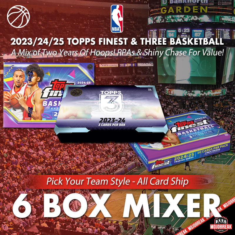 2023-24-25 Topps Three & Finest 6 Box Mixer Pick Your Team #1