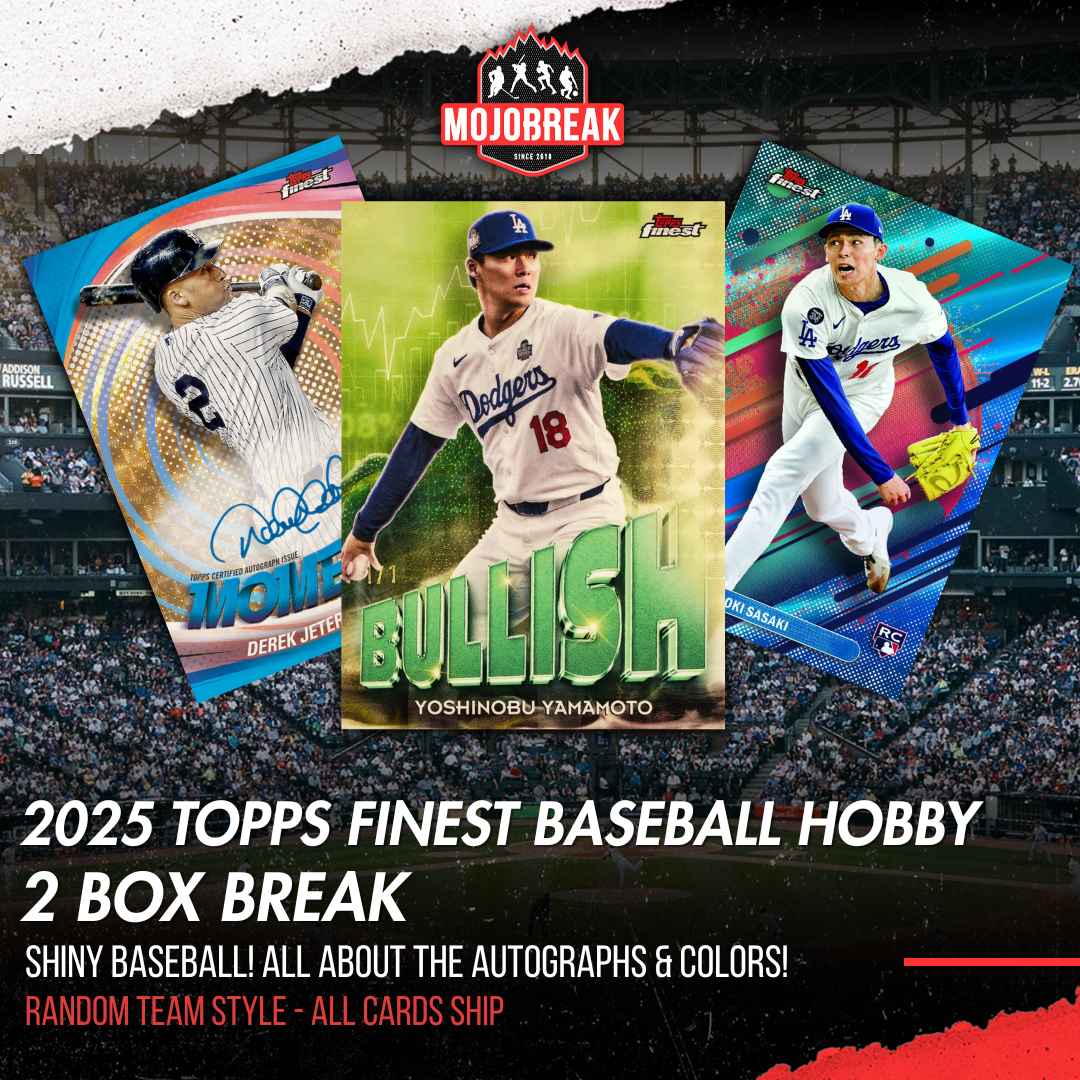 2025 Topps Finest Baseball Hobby 2 Box Random Team #4