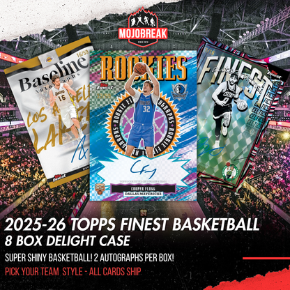 2025/26 Topps Finest Basketball Breaker's Delight 8 Box Case Pick Your Team #2
