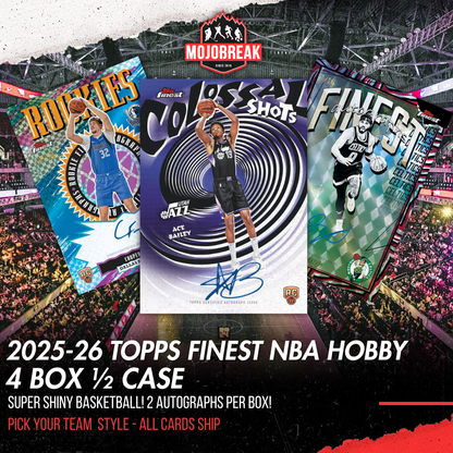 2025/26 Topps Finest Basketball Hobby 4 Box Half Case Pick Your Team #1