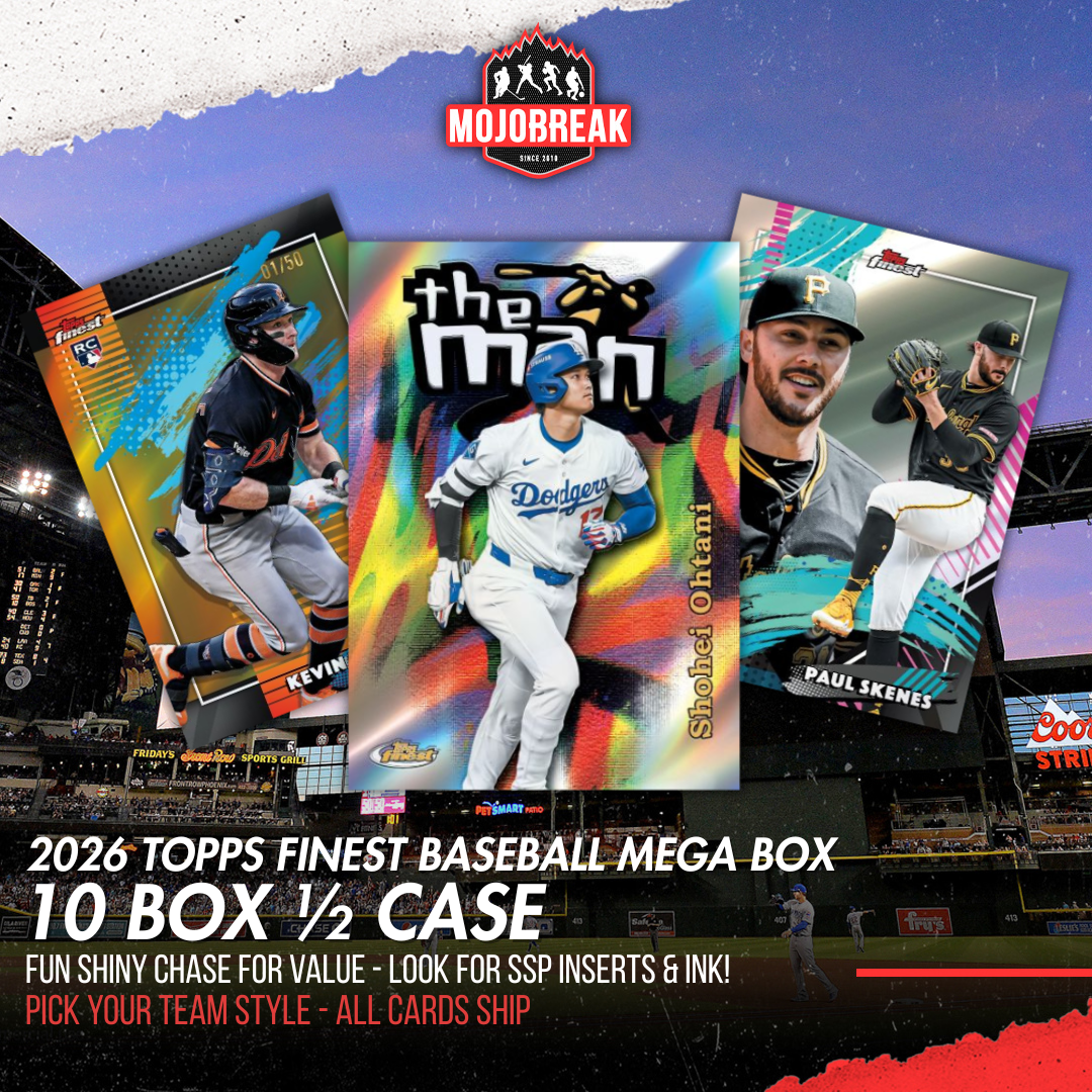 2026 Topps Finest Baseball Mega 10 Box Pick Your Team #1